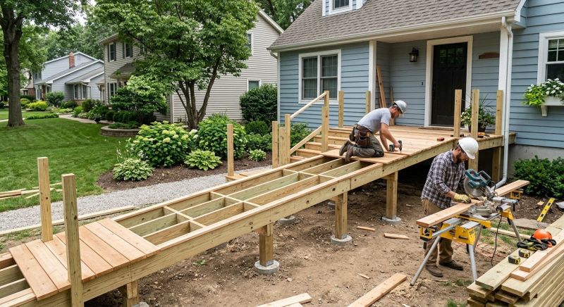 Wood Ramp Installation in Wilmington, NC